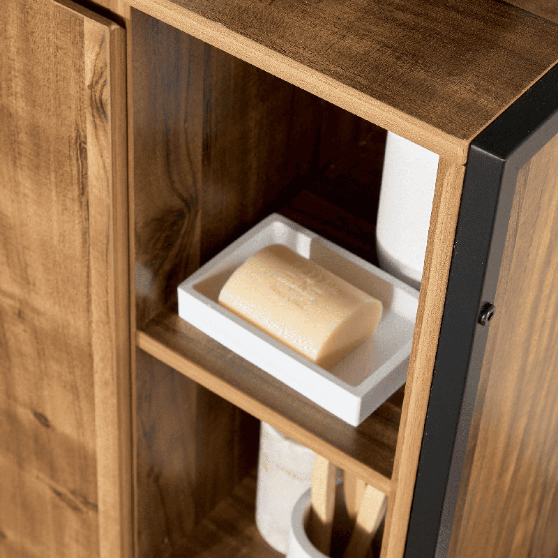 Antioco 1 Door Bathroom Storage Cabinet