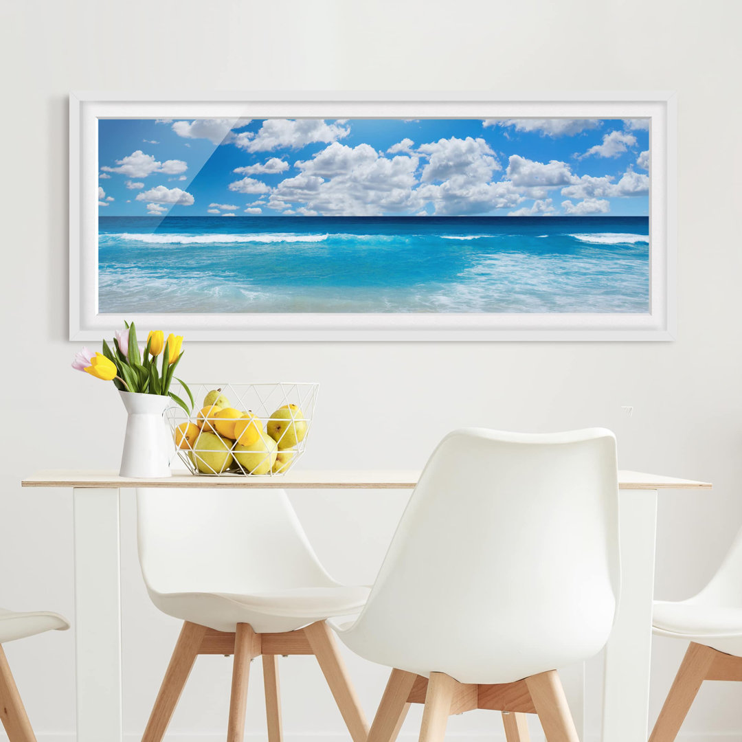 Bild mit Rahmen - Touch of Paradise - Panorama-Landschaft - B