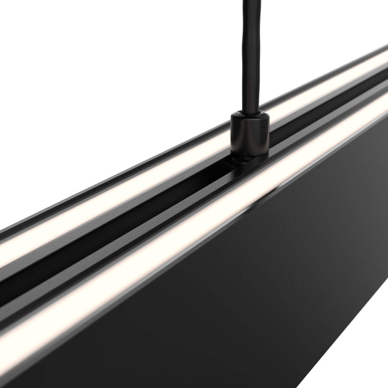Bocar 1 - Light Matte Black LED Kitchen Island Pendant