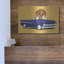 Art mural en métal Trinx «Brown Dachshund Blue Truck» par Danny Gordon-1891790635