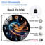 Horloge murale en verre 12 po