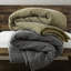 Housse de couette très grand / très grand 3 pièces avec texture gaufrée - différentes couleurs pour un look spécial, confort en coton confortable, douceur lavée à la pierre, fermeture à boutons sécurisés, ensemble de literie 3 pièces de qualité sommeil toutes saisons