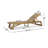 Outdoor Chaise With Wood And Adjustable Seating Lounge Slat Construction-1817091939