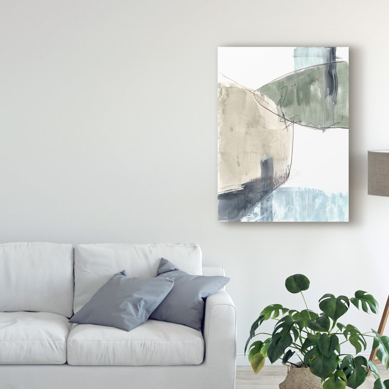 « verdoyant divide ii », peinture sur toile tendue, H 19 po x l 14 po x P 2 po