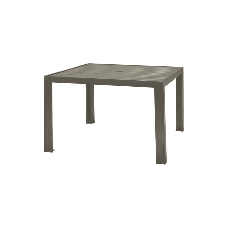 Table de salle à manger en aluminium, Moka, l 36 po x L 36 po x H 29,25 po