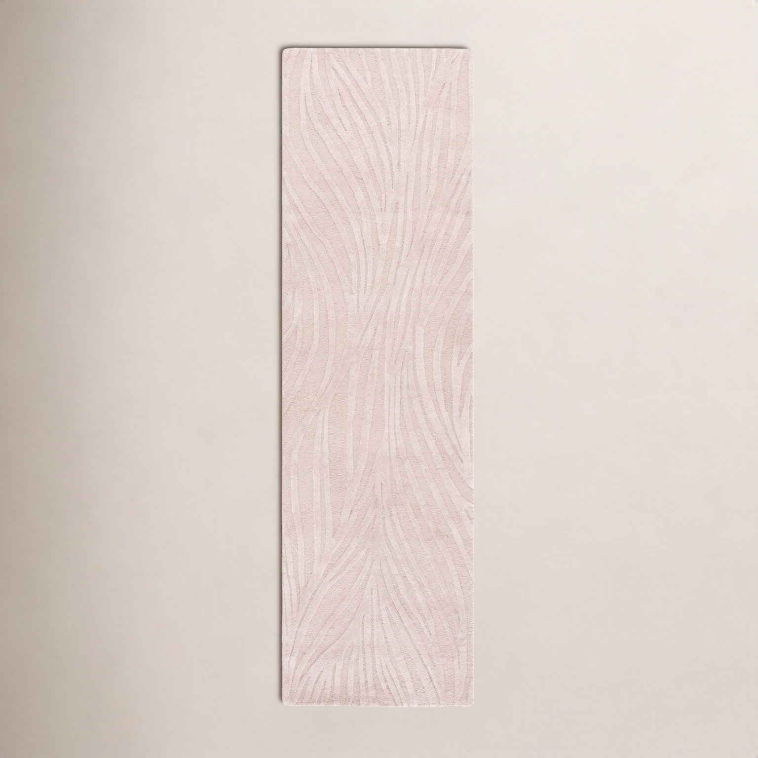 Hand-Tufted Abstract Wool Rug, Runner 2'3" x 8'