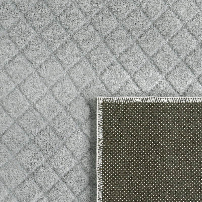 Shawsheen Solid Colour Area Rug, Rectangle 60 x 100cm