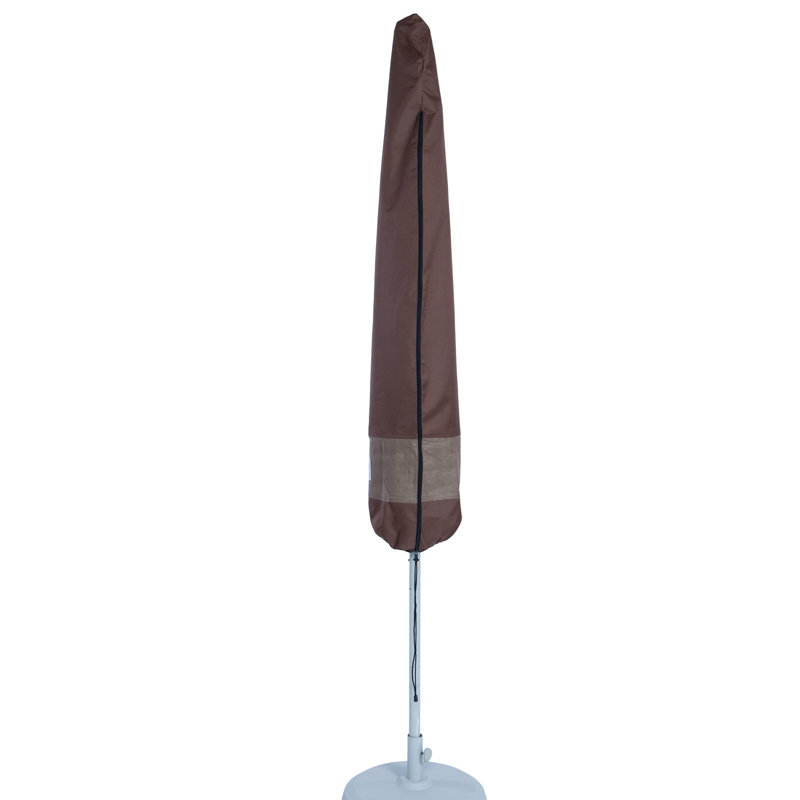 Steve Outdoor Patio Umbrella Cover, 101" H x 34" W x 34" D, Mocha Cappuccino