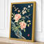 Roses in Teal Japandi - Wrapped Canvas-159202180-159202185