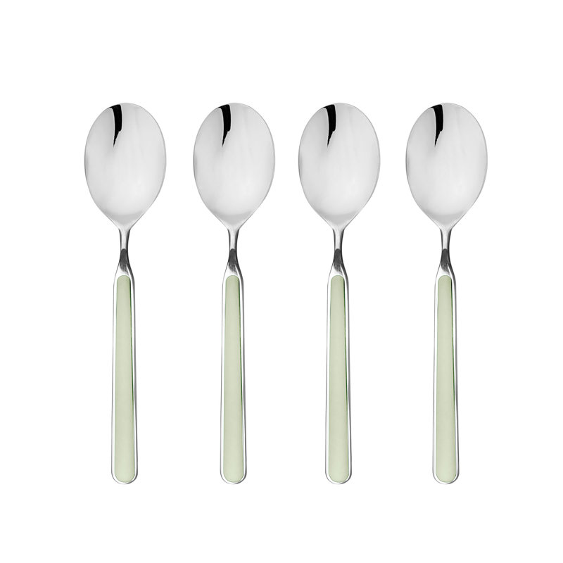 4 Pcs American Spoons Fant. Turtle-Dove, Sage
