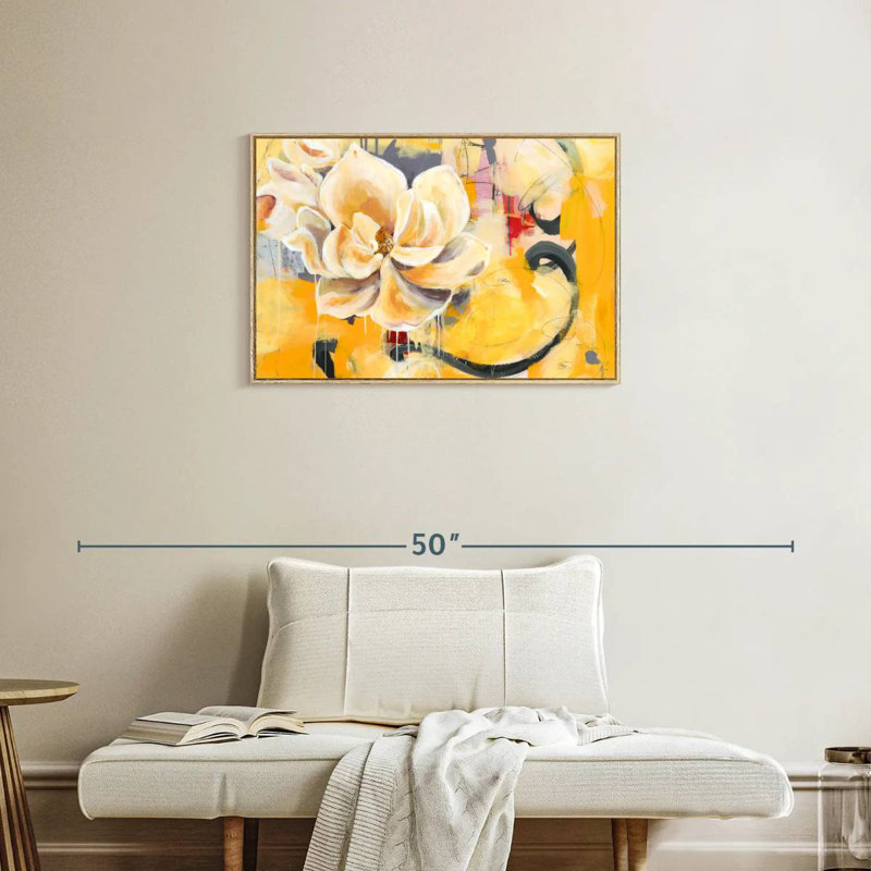 Charme du Sud, Cadre flottant en bois naturel, 31 po x 21 po