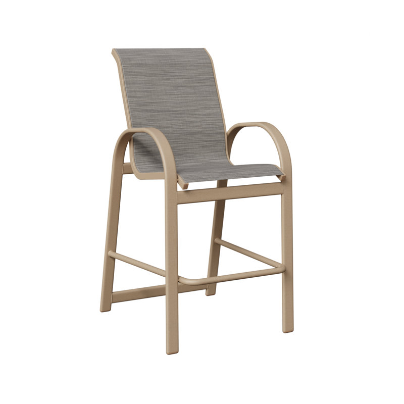 Chaise de bar Cazares Sahara Speckle, Sahara moucheté, Mica perle
