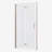 1 3/8" Adjustment,Universal Pivot Shower Door, With 1/4" Tempered Glass-102465285