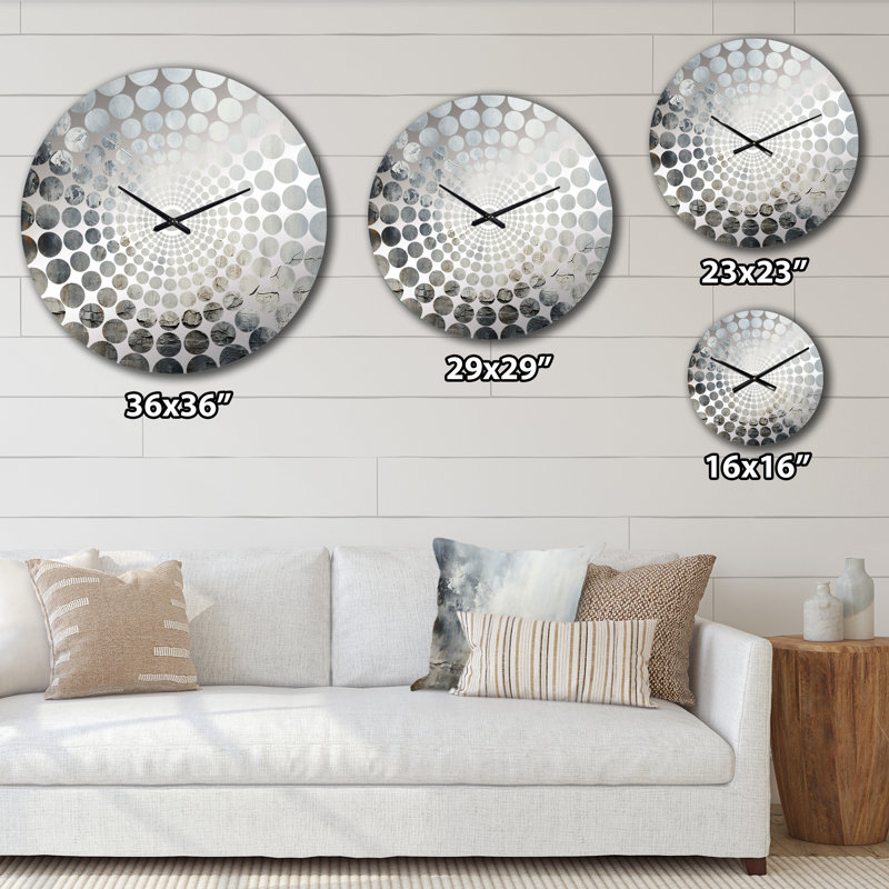 Besir - Horloge murale abstraite, Très grand