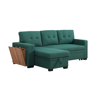 Upholstered L-Shaped Sectional Reversible