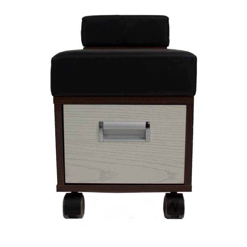 Leather Ottoman, Brown