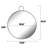 Gisberto Metal Flat Wall Mirror