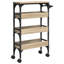Kitchen Trolley Sonoma Oak Engineered Wood Dining Cart Mobile Storage