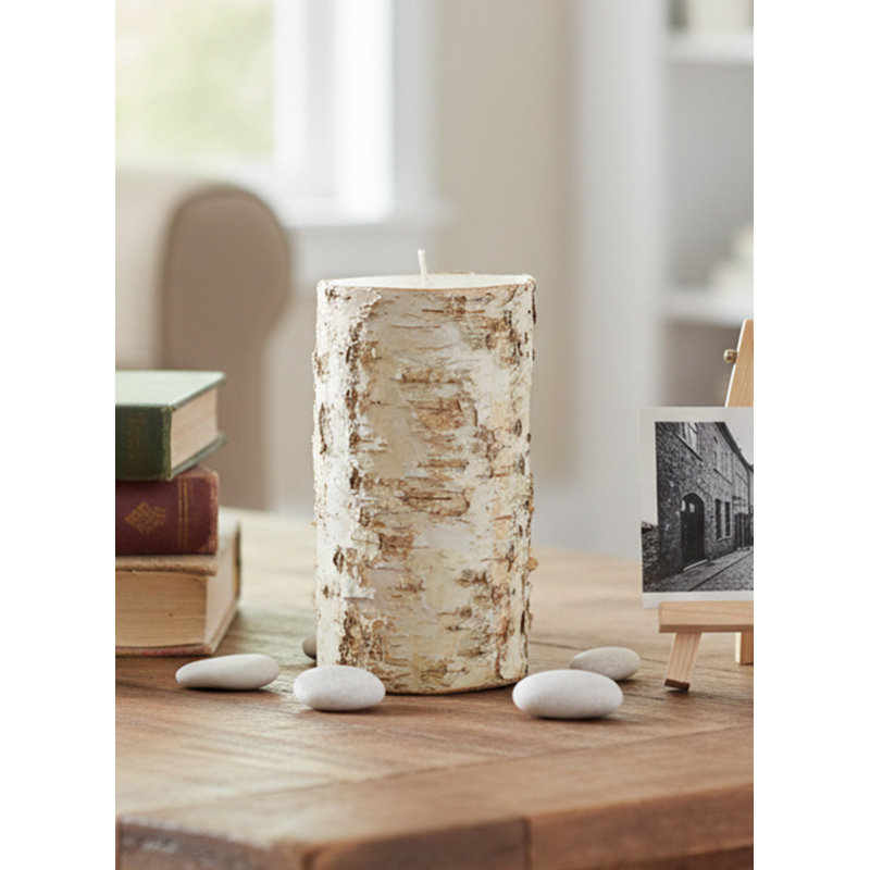 Unscented Pillar Candle, 8" H x 4" W x 4" D, 1