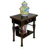 Solid Wood End Table with Storage