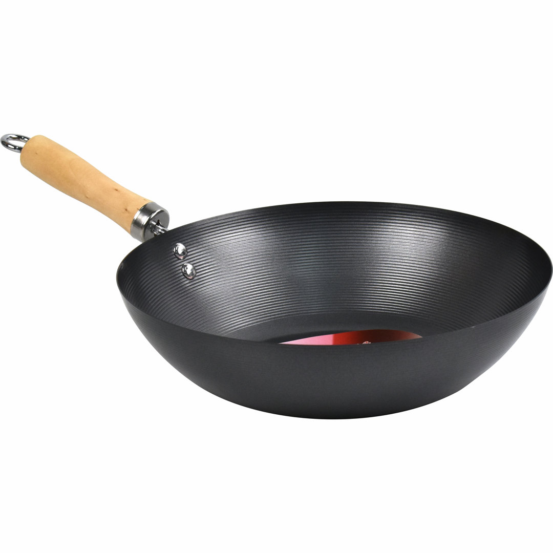 30 cm Antihaft-Wok Samaris aus Karbonstahl