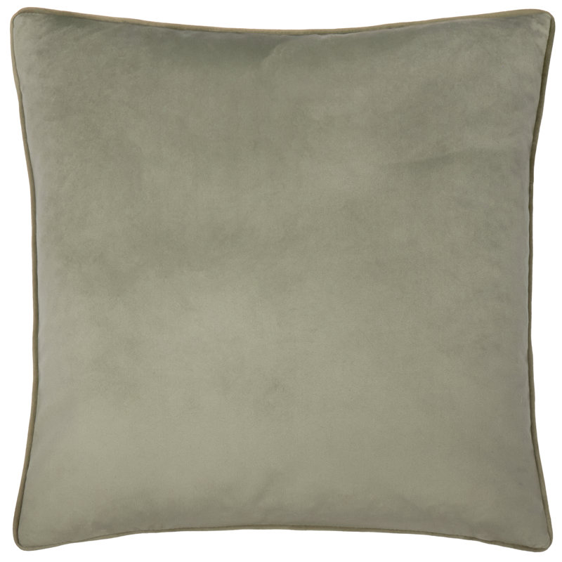 Meridian Green Square Cushion, Light Green, Feather, Square 55cm