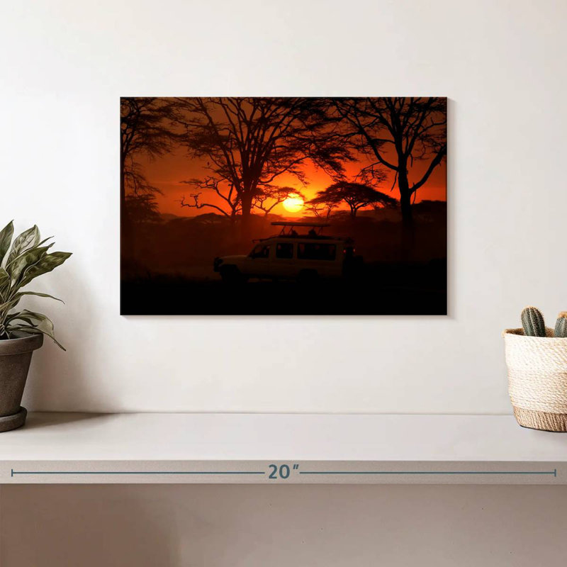 Coucher de soleil africain Ravi Serengeti, H 8 po x l 12 po