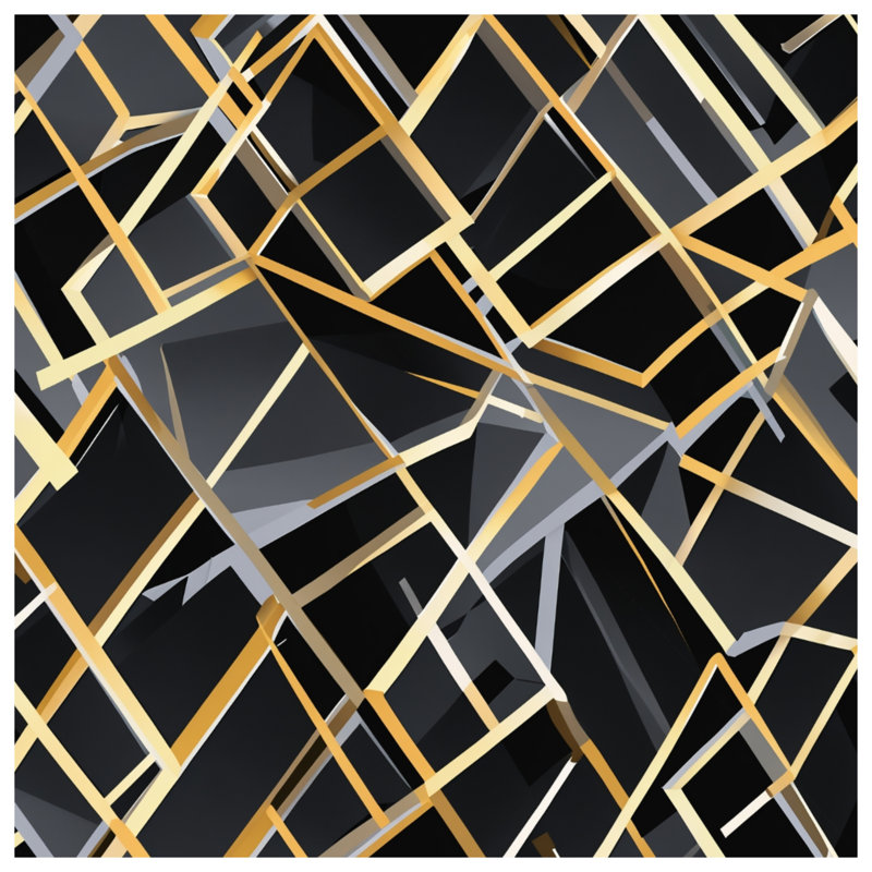 Coussins décoratifs noirs et noirs à motif géométrique abstrait, 18 x 18 inches