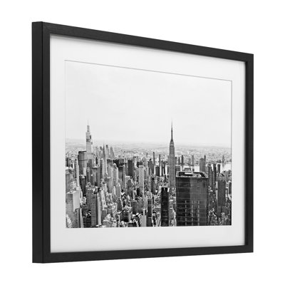 New York City Scape View Framed Print Under Glass, design by Kali Wilson