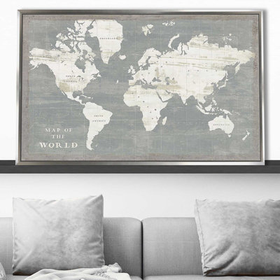 Carte du monde en ardoise par Sue Schlabach - impression