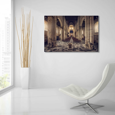 Epic Art 'Inside the Church' by Sebastien Lory, Acrylic Glass Wall Art, 36"x24"