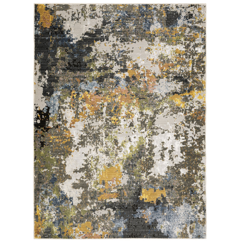 Belinda Abstract Indoor Rug, Rectangle 5'3" x 7'6"