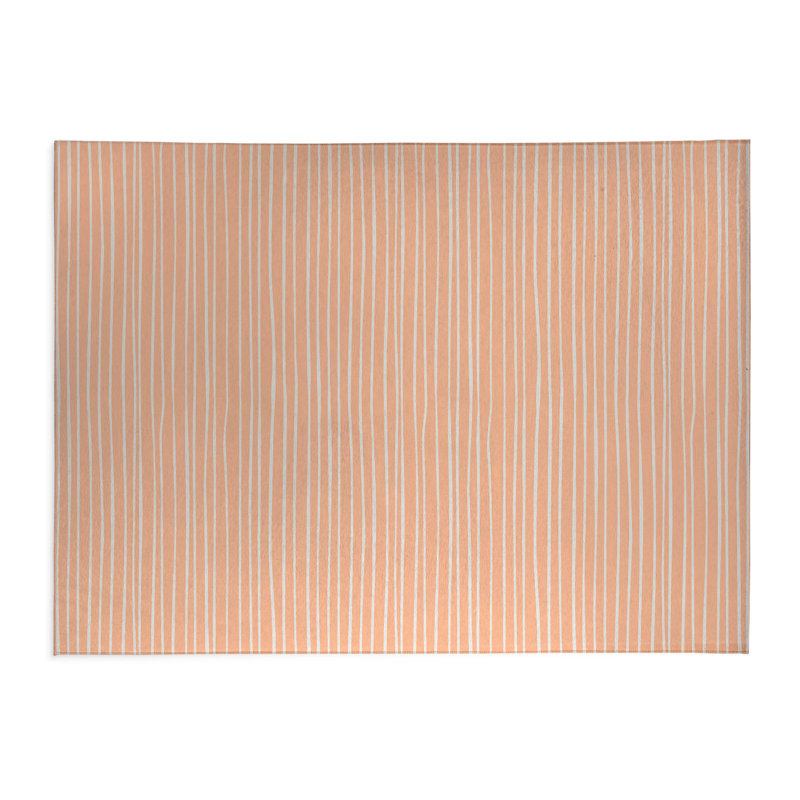 Spinal Column Peach Indoor Doormat, L 60 po x L 84 po, Pêche
