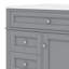 Meuble-lavabo de 36 pouces avec lavabo sur le dessus, armoire de rangement moderne, 2 tiroirs et un tiroir basculant-546526762