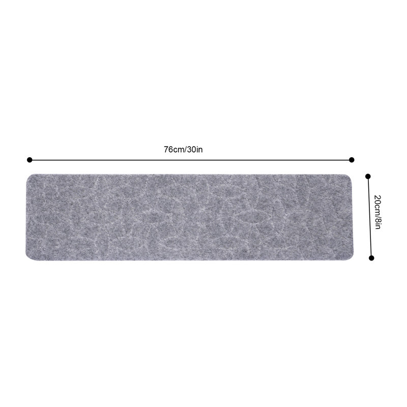 Tapis d'escalier Caraker, gris