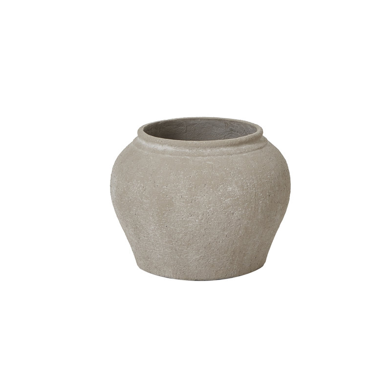 Alhakim Handmade Ceramic Pot Planter, Grey