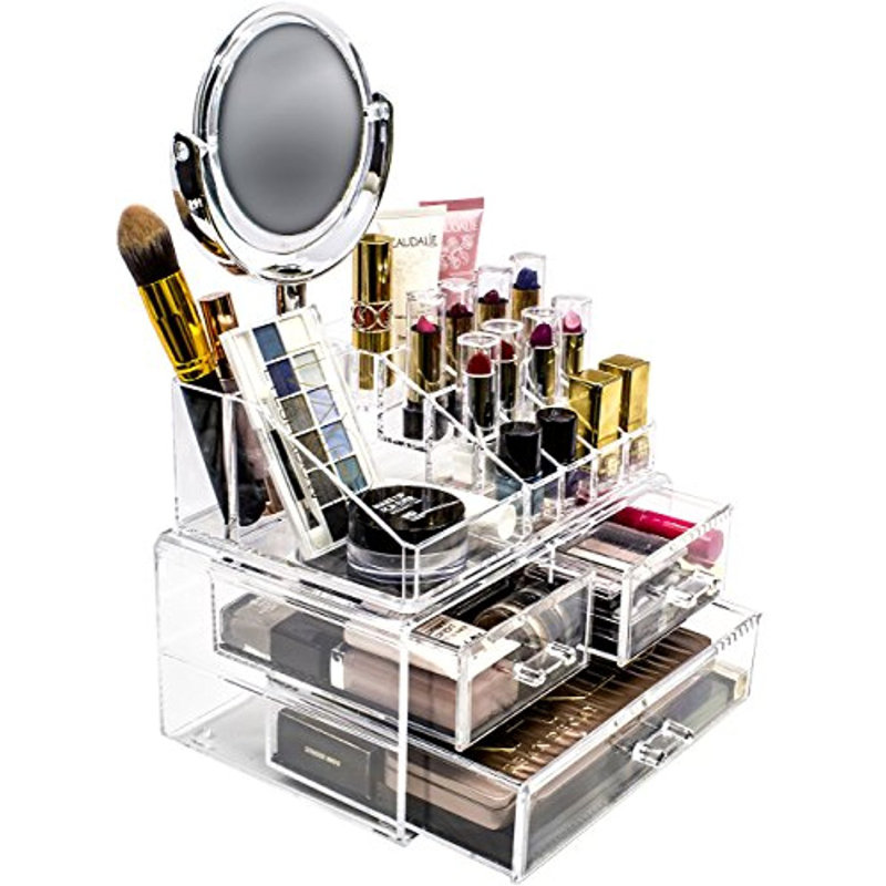 Acrylic Makeup and Jewellery Storage Cosmetics Organizer, Clear