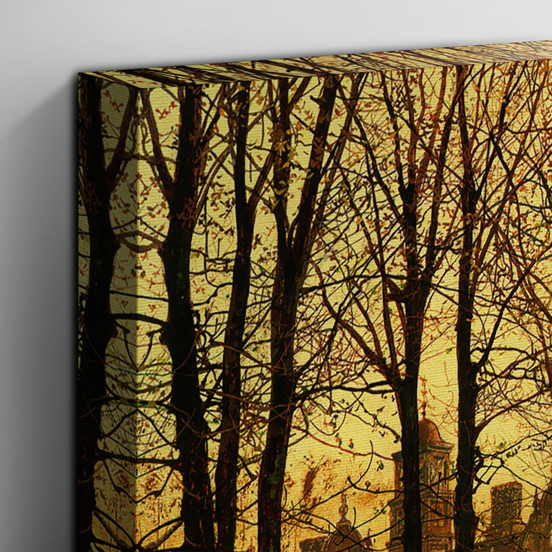 Autumn Evening by John Atkinson Grimshaw - Wrapped Canvas, 40cm H x 60cm W