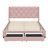 Queen Size Linen Upholstered Platform Storage Bed