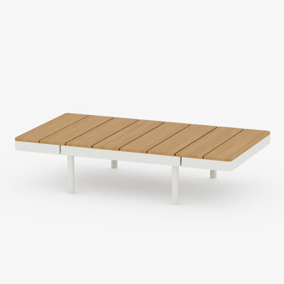 Table basse d'extérieur en aluminium
