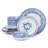  Borderless Blue 12Pc Dinnerware Set