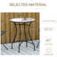 Shyla 60 cm Mosaic Garden Table Round Outdoor Side Table for Patio Red