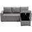 Upholstered 84 " L-Shaped Sofa Bed