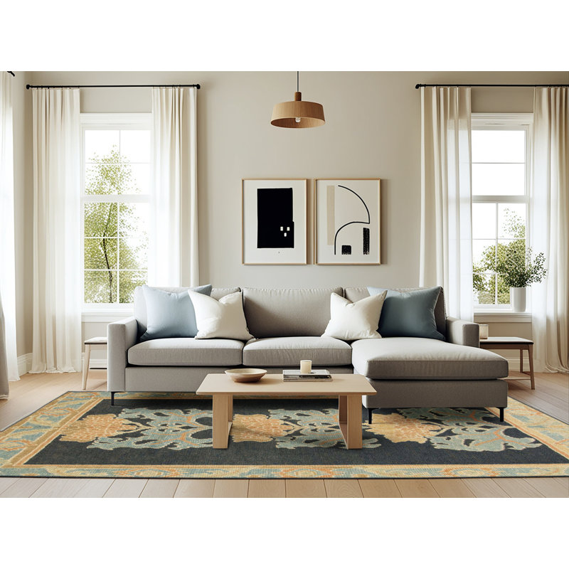 Abstract Indoor Rug, Rectangle 6' x 9'