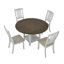 Table de salle à manger pliable avec 4 chaises-1822384602