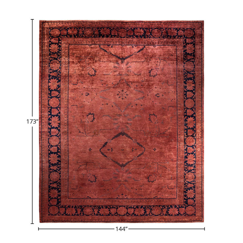Digory One-of-a-Kind 12' 0" X 14' 5" New Age Wool Area Rug Red