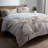 Indigold Grey Peonies III - Floral Print Duvet Cover Set-38757574