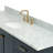 Flynt 67'' Single Bathroom Vanity with Carrara Marble Top-90865070