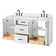 Ariel Kelly 66 Inch Double Rectangular Sink Bathroom Vanity With Carrara White Quartz Countertop In Grey