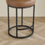 Tabouret de comptoir pivotant 27 po avec structure cylindrique en métal Angelick-116179550-116179551